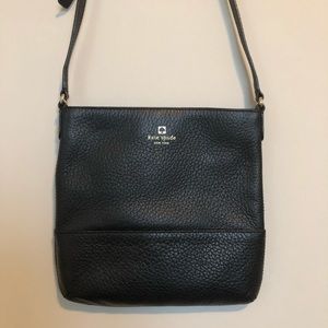 Kate Spade Black Pebble Leather Crossbody Bag